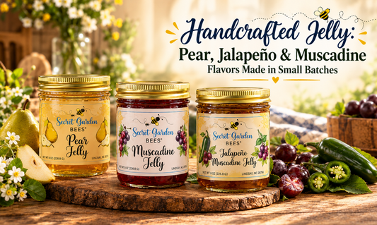 Handcrafted Jelly: Pear, Jalapeño & Muscadine Flavors Made in Small Batches