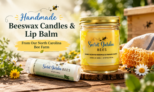 Handmade Beeswax Candles & Lip Balm From Our North Carolina Bee Farm