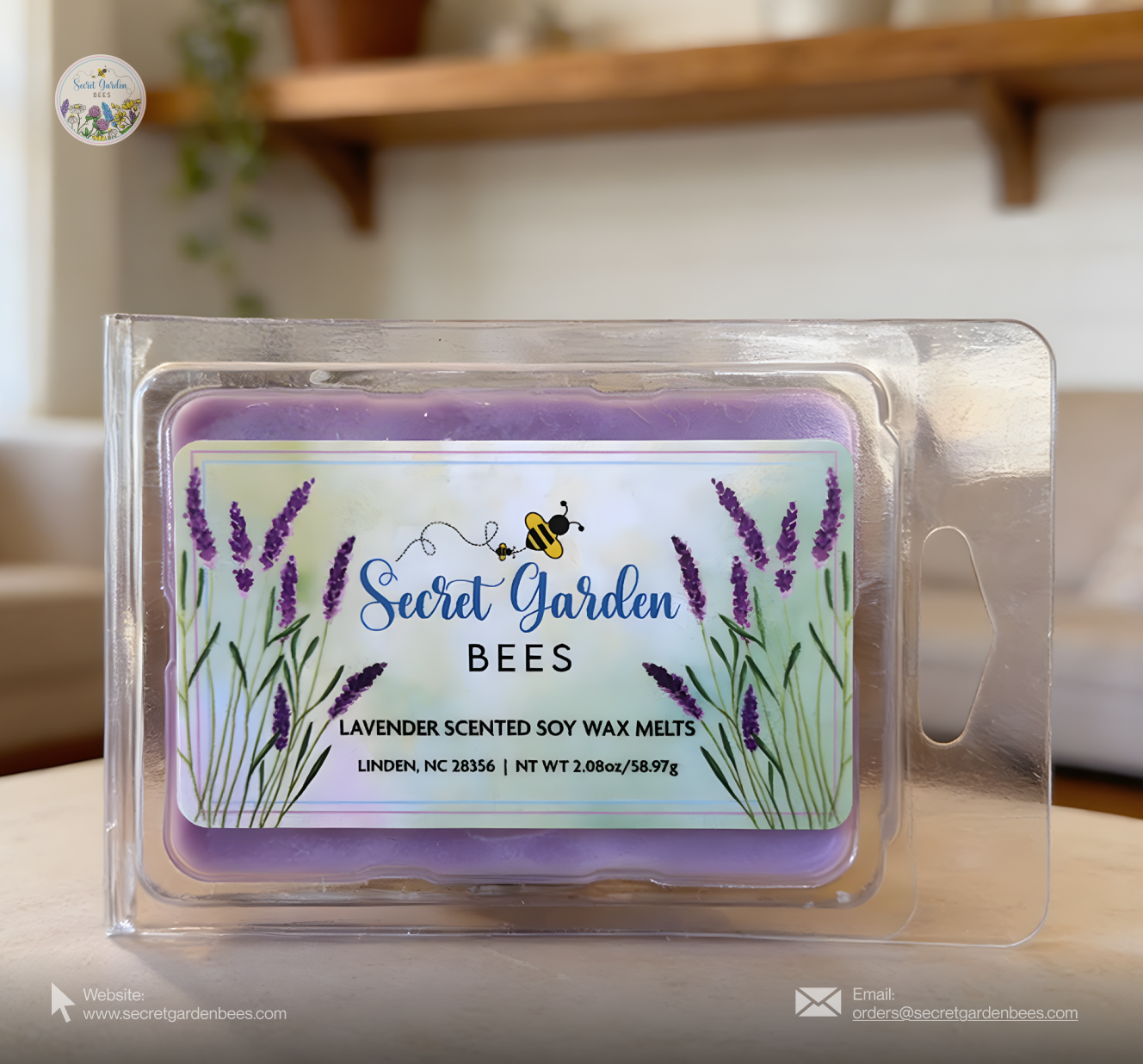 Lavender Farmhouse Wax Melts | Pure Soy Wax