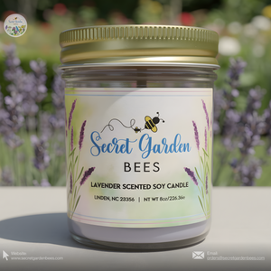 Lavender Farmhouse Candle | Clean-Burning Soy Wax