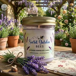 Lavender Farmhouse Candle | Clean-Burning Soy Wax