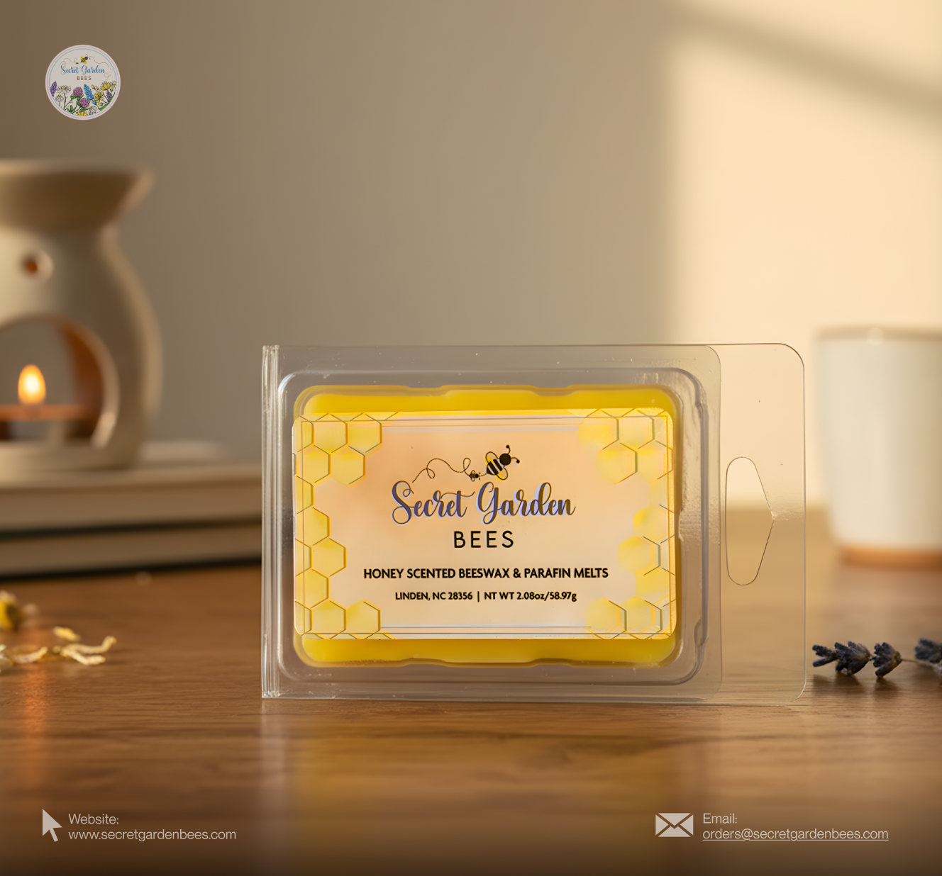 Honey-Scented Farmhouse Wax Melts | Beeswax Blend