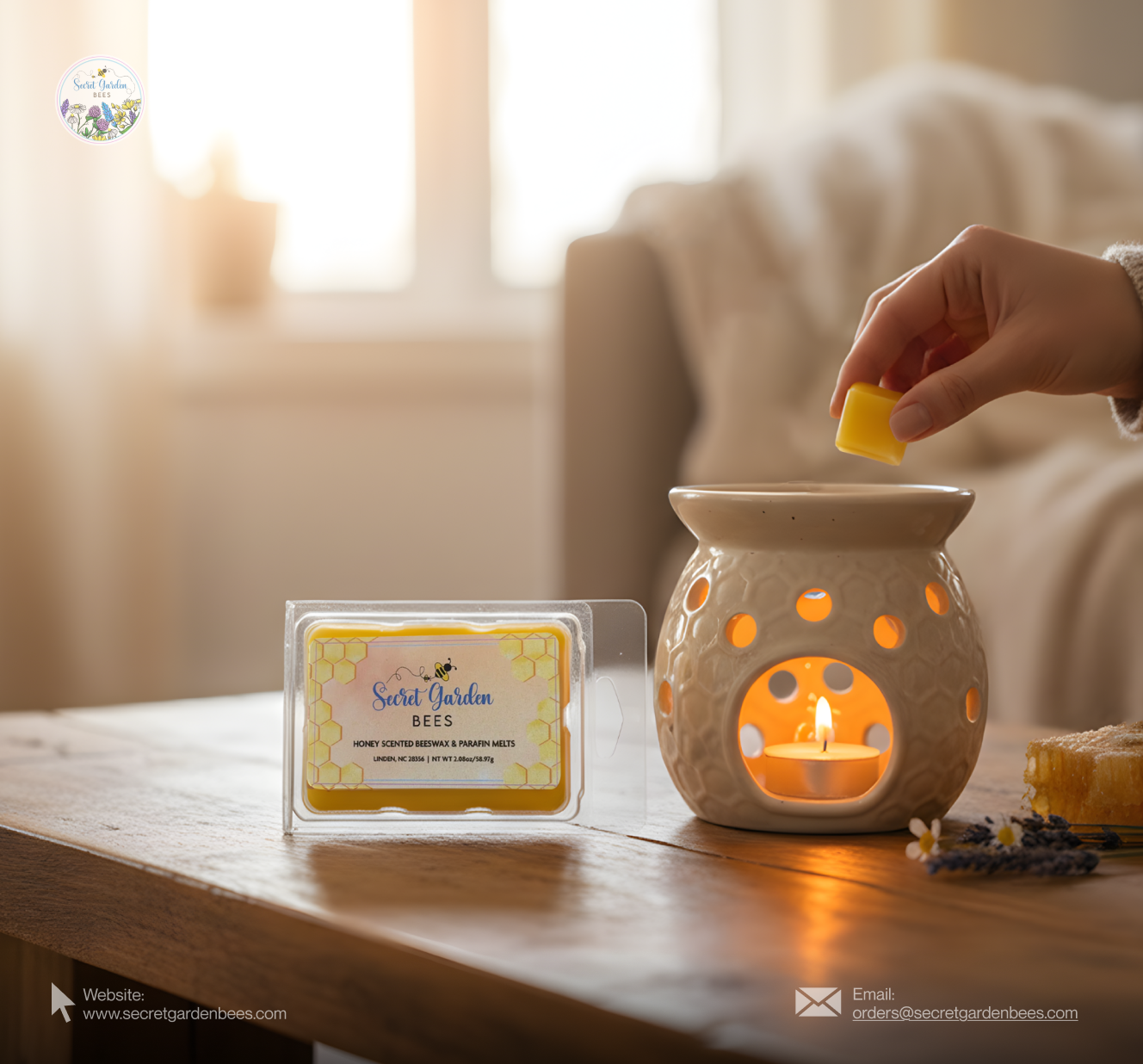 Honey-Scented Farmhouse Wax Melts | Beeswax Blend