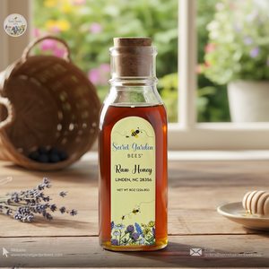 Raw Clover Honey | 8 oz Glass Bottle