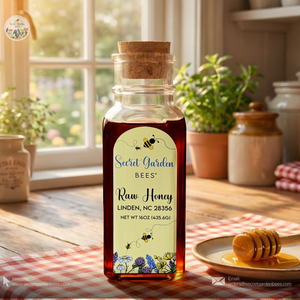 Raw Clover Honey | 16 oz Glass "Heritage" Bottle
