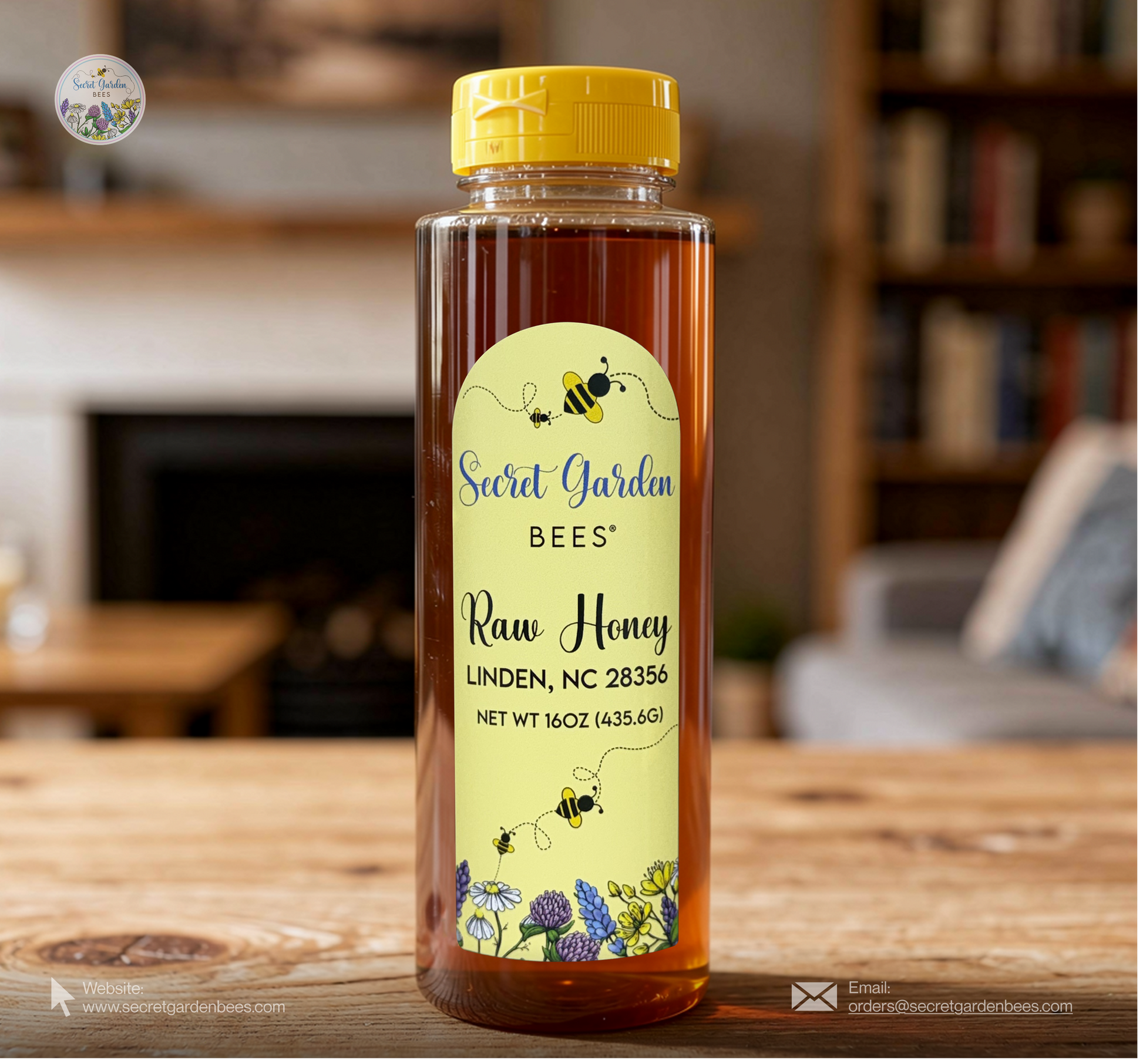 Raw Clover Honey | 16 oz "Easy-Pour" Squeeze Bottle