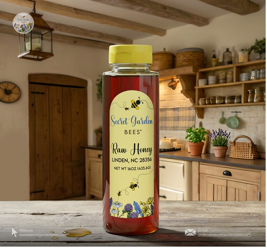 Raw Clover Honey | 16 oz "Easy-Pour" Squeeze Bottle