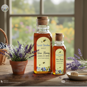 Raw Clover Honey | 8 oz Glass Bottle