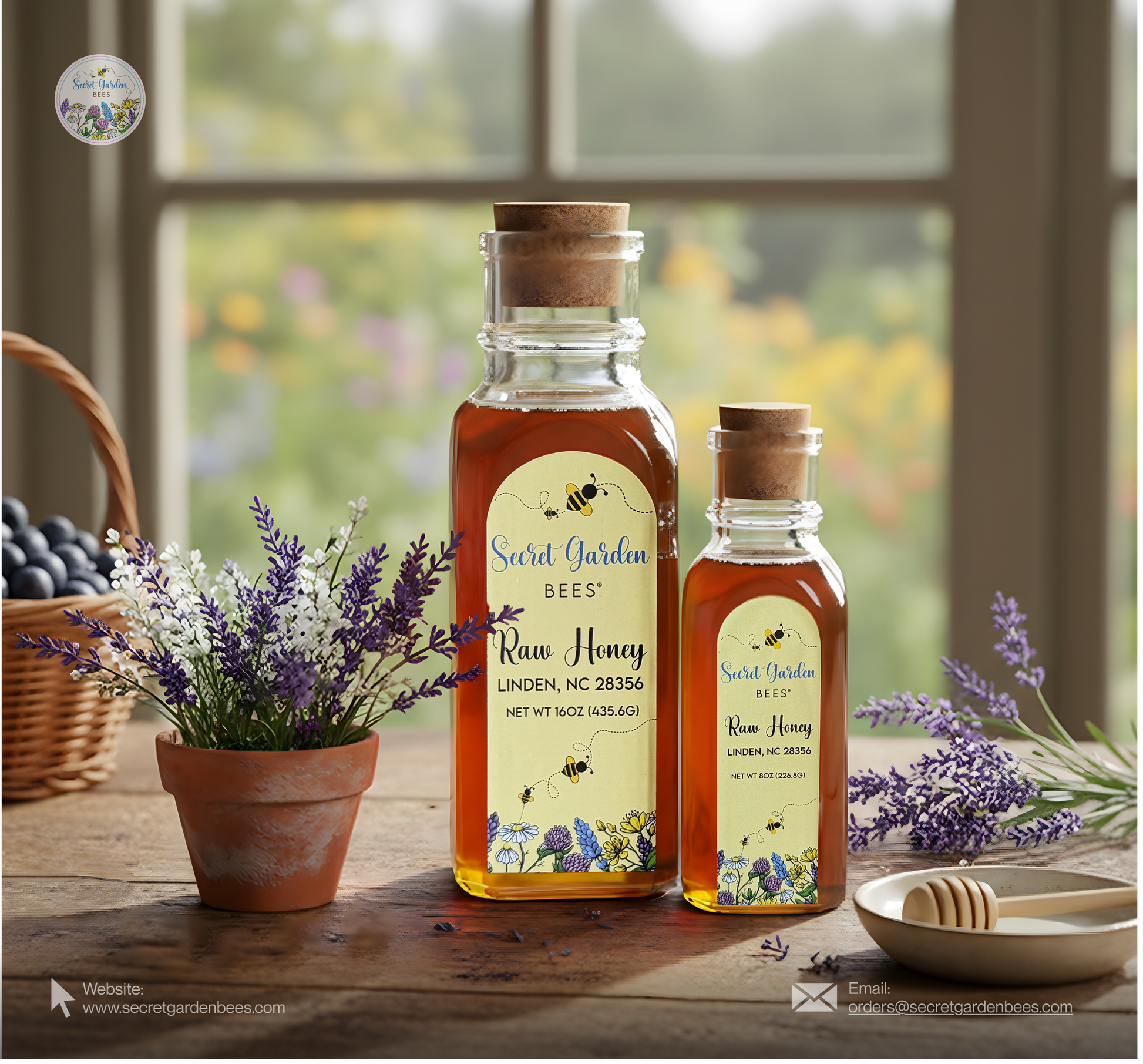 Raw Clover Honey | 8 oz Glass Bottle