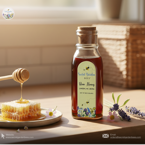 Raw Wildflower Honey | 8 oz Glass Bottle