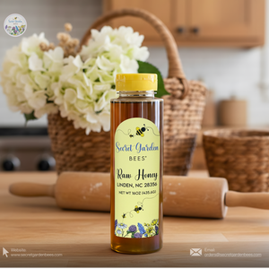 Raw Wildflower Honey | 16 oz "Everyday" Squeeze Bottle