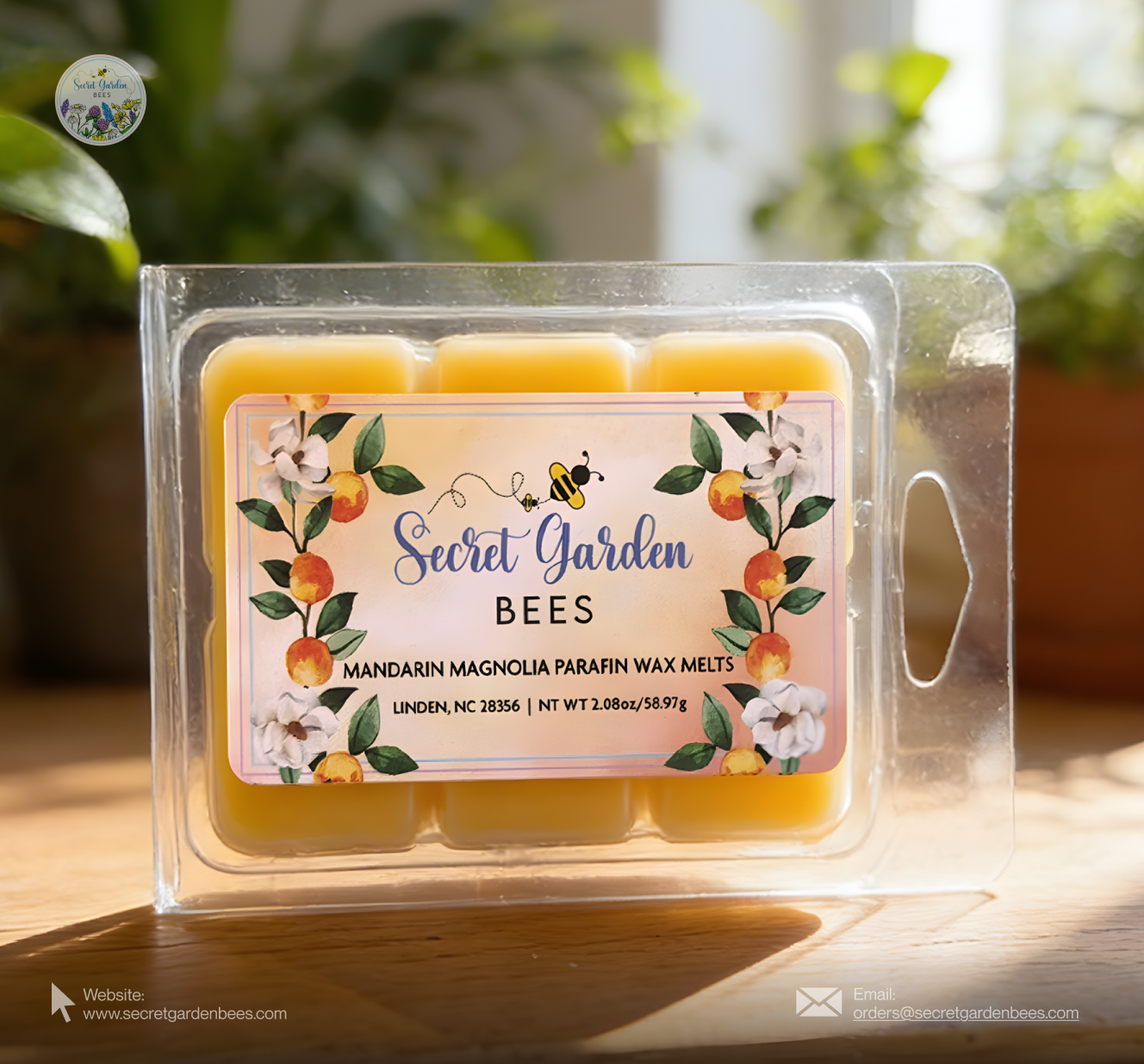Mandarin Magnolia Wax Melts | Signature Citrus & Bloom