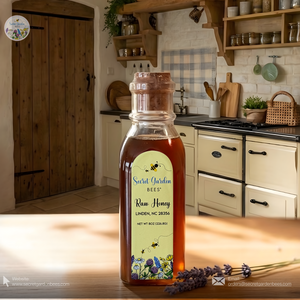 Raw Wildflower Honey | 8 oz Glass Bottle