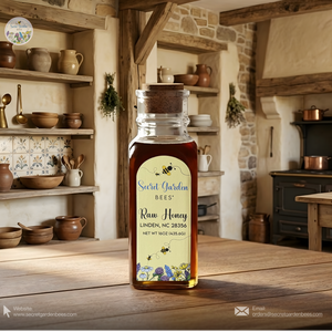 Raw Clover Honey | 16 oz Glass "Heritage" Bottle