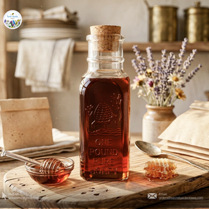 Raw Clover Honey | 16 oz Glass "Heritage" Bottle