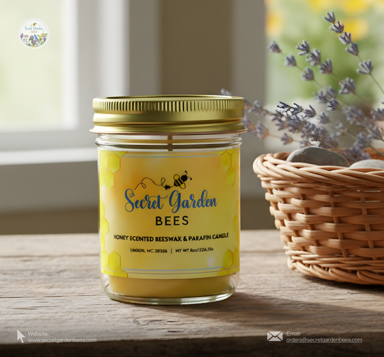 Honey-Scented Farmhouse Candle | Beeswax Blend