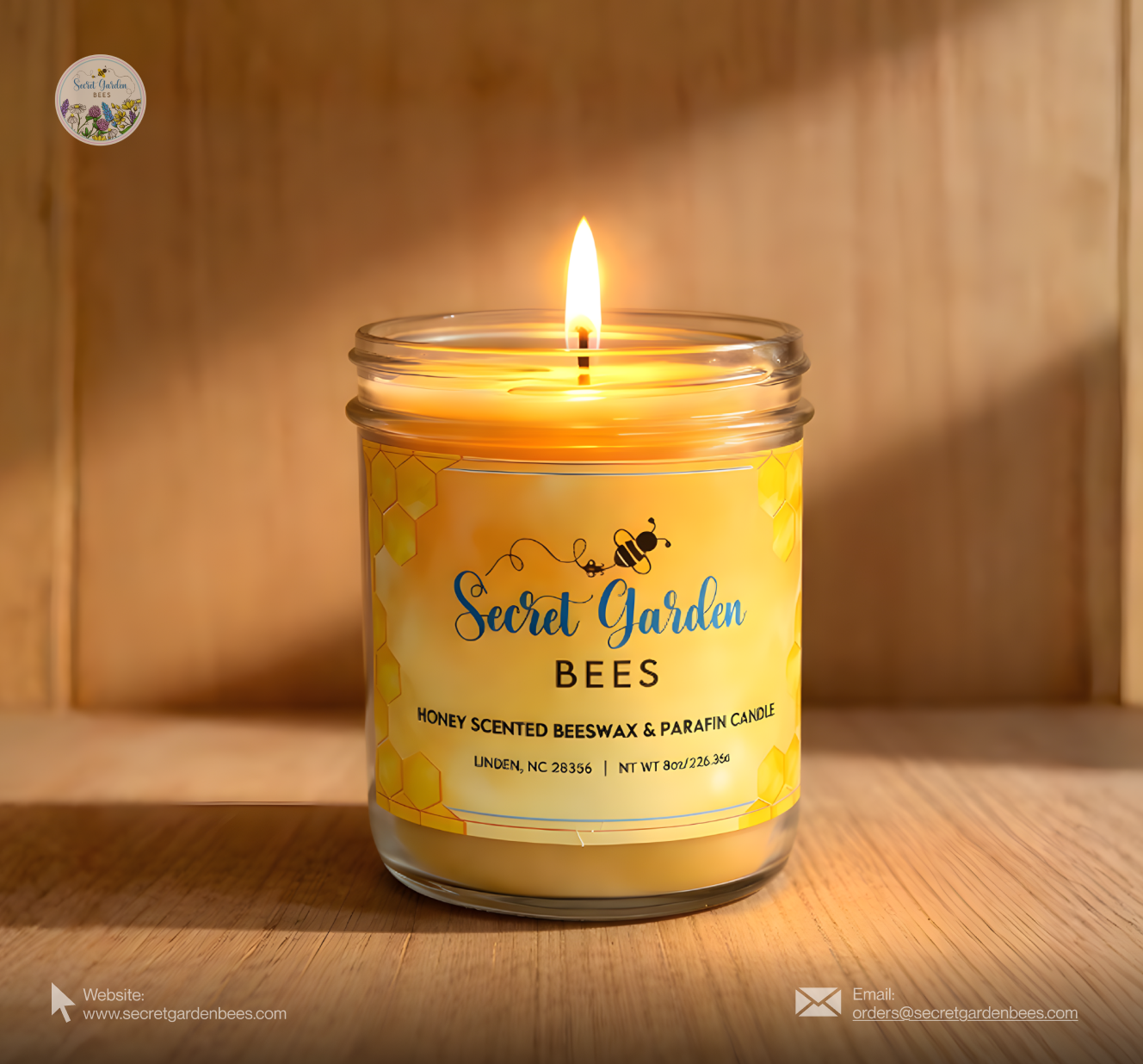 Honey-Scented Farmhouse Candle | Beeswax Blend