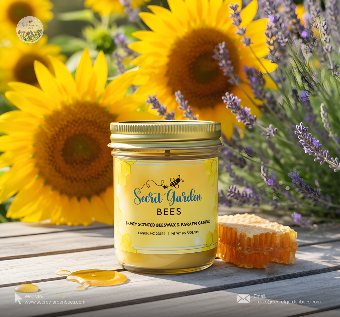 Honey-Scented Farmhouse Candle | Beeswax Blend