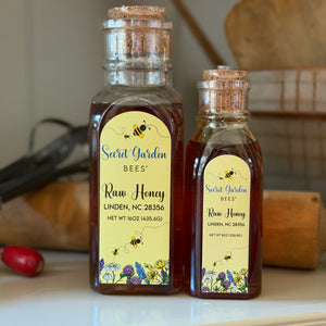 16 OZ RAW CLOVER HONEY - GLASS BOTTLE **SHIPPING NOT AVAILABLE**MUST PICK UP AT FARM STORE!