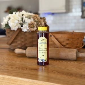 RAW WILDFLOWER  HONEY - 16 OZ SQUEEZE BOTTLE - SHIPPED TO YOU