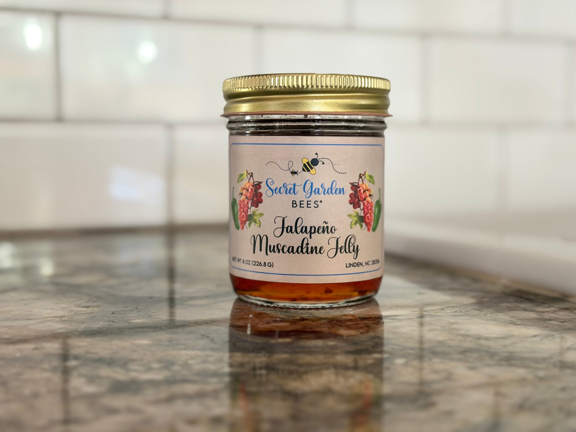 JALAPENO MUSCADINE JELLY - Available at our Farm Store or Shipping