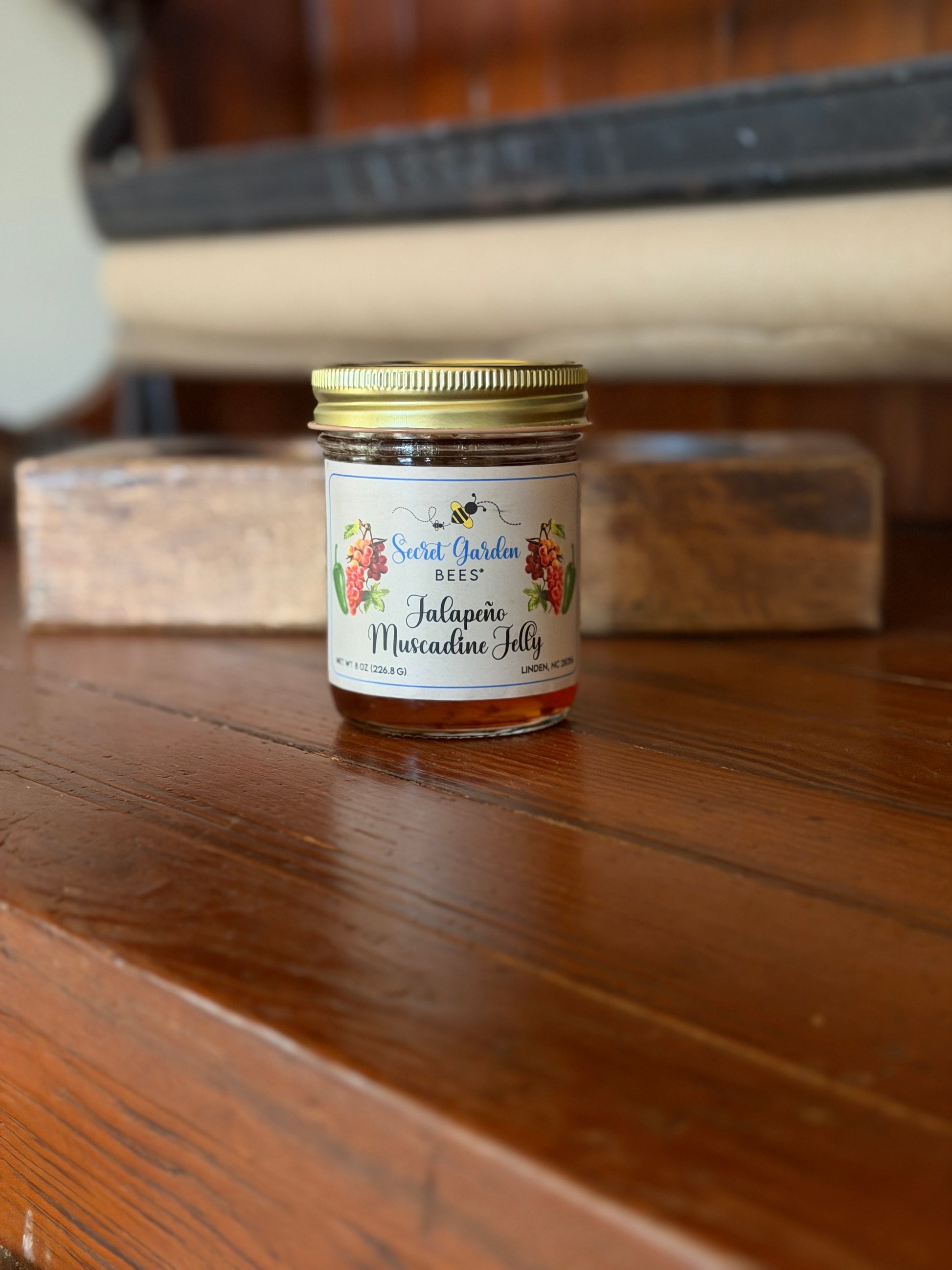 JALAPENO MUSCADINE JELLY - Available at our Farm Store or Shipping